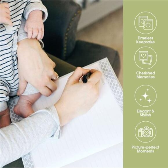 Hello Baby First 5 Years Memory Book, Gender-Neutral Baby Keepsake for Expectant - Picture 6 of 7